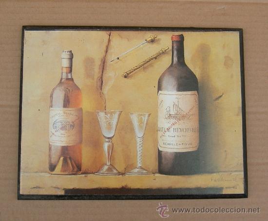 Otros objetos de arte: cuadro cata de vino, bodega - Foto 1