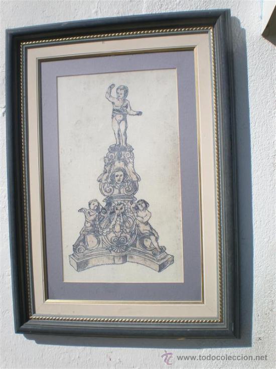 Otros objetos de arte: dibujo bordado en tela - Foto 1