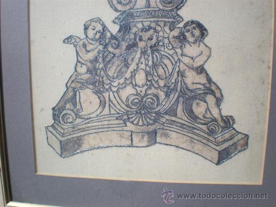 Otros objetos de arte: dibujo bordado en tela - Foto 2