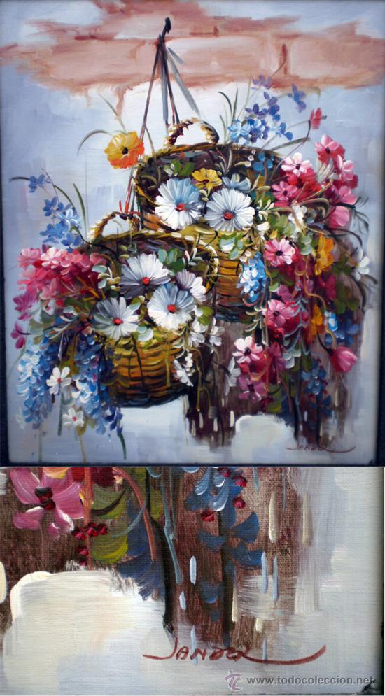 Otros objetos de arte: BONITO CUADRO FLORAL - Foto 3