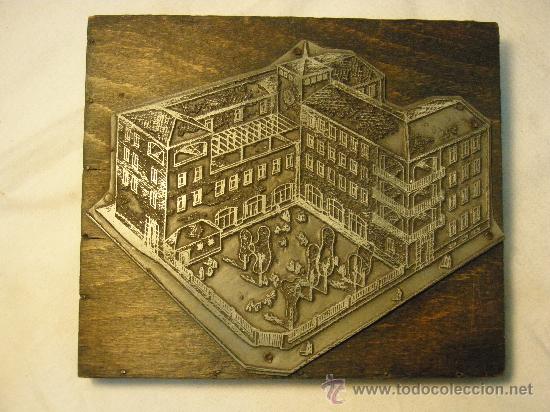 Otros objetos de arte: PLANCHA DE ZINC GRABADA PARA IMPRENTA - Foto 5