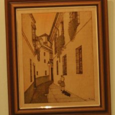 Otros Objetos de Arte: BONITO PIROGRABADO - CALLE DE LAS CABEZAS (CORDOBA) - DE LAZARO JIMENEZ RODRIGUEZ
