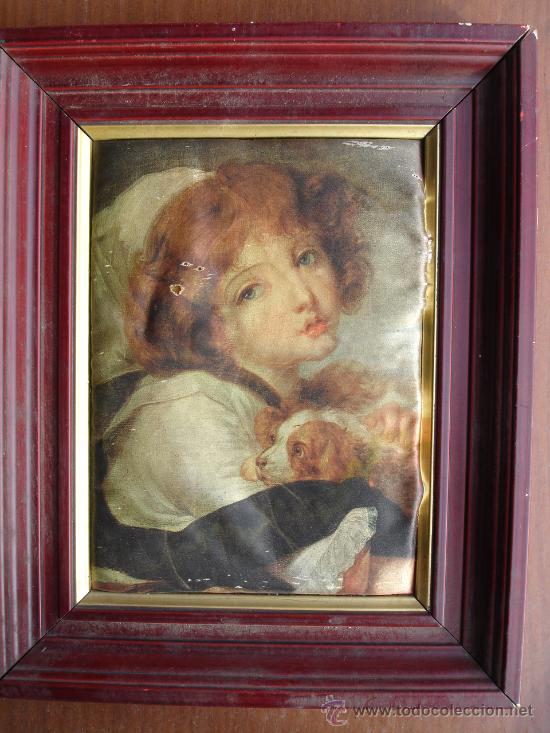 Otros objetos de arte: CUADRO LAMINA SOBRE TELA DE SEDA - Foto 1