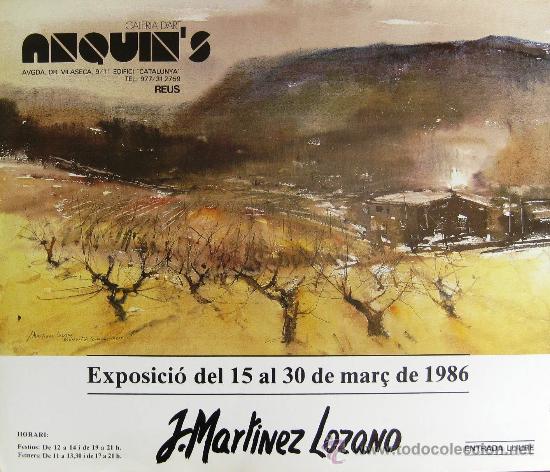 Otros objetos de arte: Poster de Martinez Lozano - Foto 1