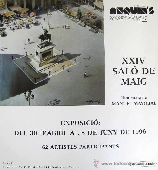 Otros objetos de arte: Poster Plaza Prim de Mayoral - Foto 1