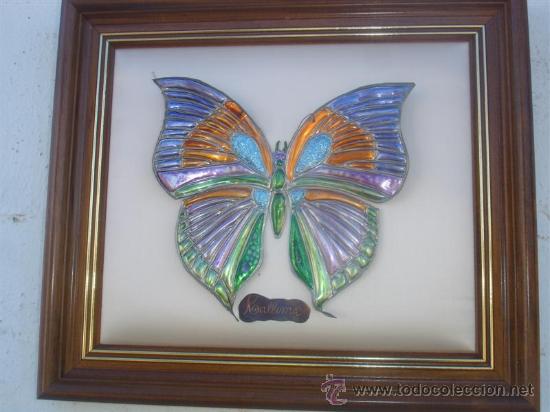 Otros objetos de arte: pareja de cuadro con mariposas otros materiales - Foto 2