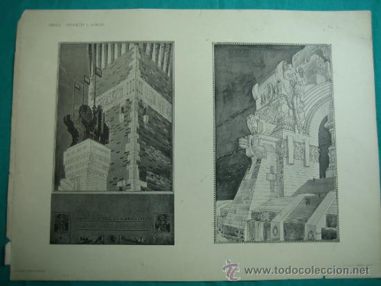 Otros objetos de arte: 17 Laminas Bifuli-Progetti E&acute;schizzi 42&acute;5x31&acute;5 cm - Foto 3