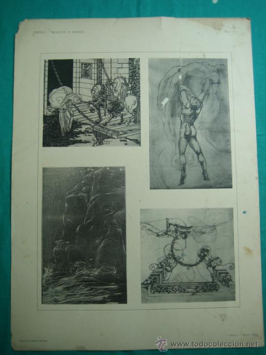 Otros objetos de arte: 17 Laminas Bifuli-Progetti E&acute;schizzi 42&acute;5x31&acute;5 cm - Foto 5