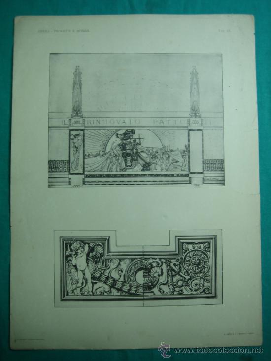 Otros objetos de arte: 17 Laminas Bifuli-Progetti E&acute;schizzi 42&acute;5x31&acute;5 cm - Foto 7