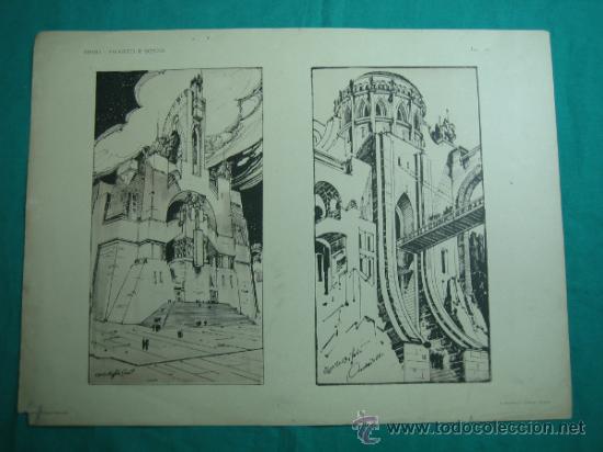 Otros objetos de arte: 17 Laminas Bifuli-Progetti E&acute;schizzi 42&acute;5x31&acute;5 cm - Foto 8