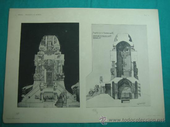 Otros objetos de arte: 17 Laminas Bifuli-Progetti E&acute;schizzi 42&acute;5x31&acute;5 cm - Foto 13