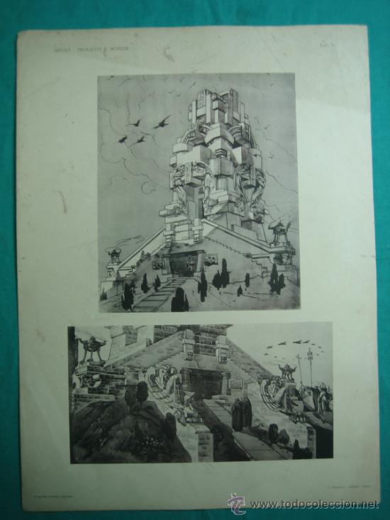 Otros objetos de arte: 17 Laminas Bifuli-Progetti E&acute;schizzi 42&acute;5x31&acute;5 cm - Foto 14