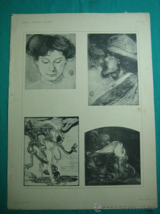 Otros objetos de arte: 17 Laminas Bifuli-Progetti E&acute;schizzi 42&acute;5x31&acute;5 cm - Foto 18