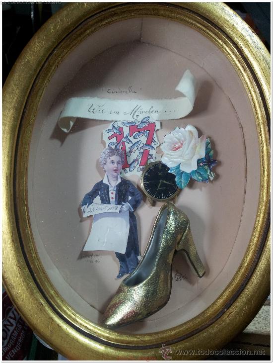 Otros objetos de arte: CUADRO ALEMAN EN 3D TIPO COLAGE &rdquo; LA CENICIENTA&rdquo; - Foto 1
