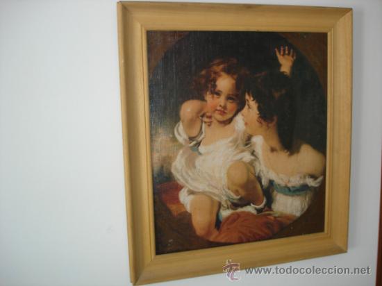 Otros objetos de arte: LIENZO BARNIZADO Y ENMARCADO - 60 X 55 CM. TOTAL - Foto 1
