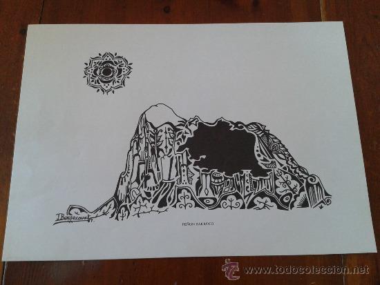 Otros objetos de arte: Lamina PE&Ntilde;ON BARROCO GIBRALTAR ORIGINAL - Foto 1