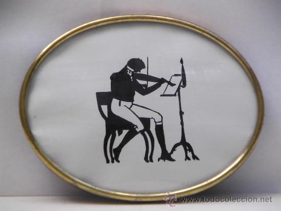 Otros objetos de arte: Pareja de siluetas tinta - Foto 2