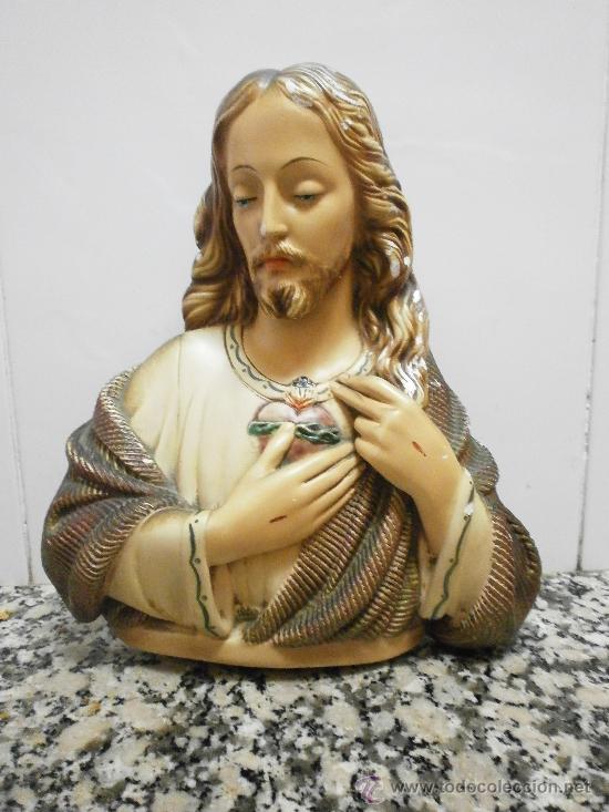 Otros objetos de arte: ANTIGUO CORAZON DE JESUS PARA REPARAR - Foto 1