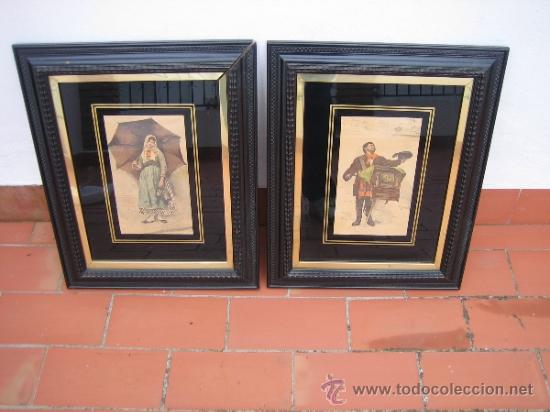 Otros objetos de arte: Cuadros con laminas. Marco 60x48 cm - Foto 1