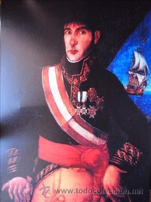 Otros objetos de arte: Retrato de Baltasar Hidalgo de Cisneros, h&eacute;roe de Trafalgar. - Foto 3