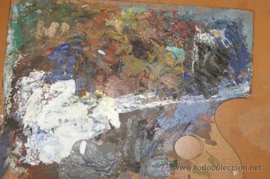 Otros objetos de arte: Paleta de pintor, sin firmar. - Foto 2