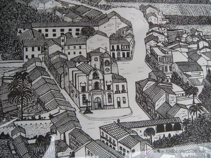 Otros objetos de arte: CUADRO DE PUEBLO FIRMADO - Foto 1