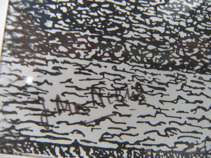 Otros objetos de arte: CUADRO DE PUEBLO FIRMADO - Foto 3