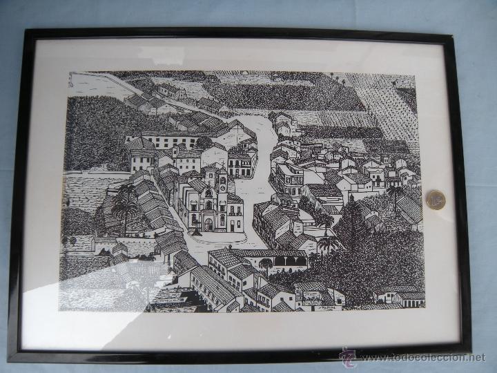 Otros objetos de arte: CUADRO DE PUEBLO FIRMADO - Foto 5