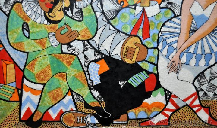 Otros objetos de arte: ESMALTE DE TEMA CIRSENCE DE APROXIMADAMENTE A&Ntilde;OS 60 - Foto 3
