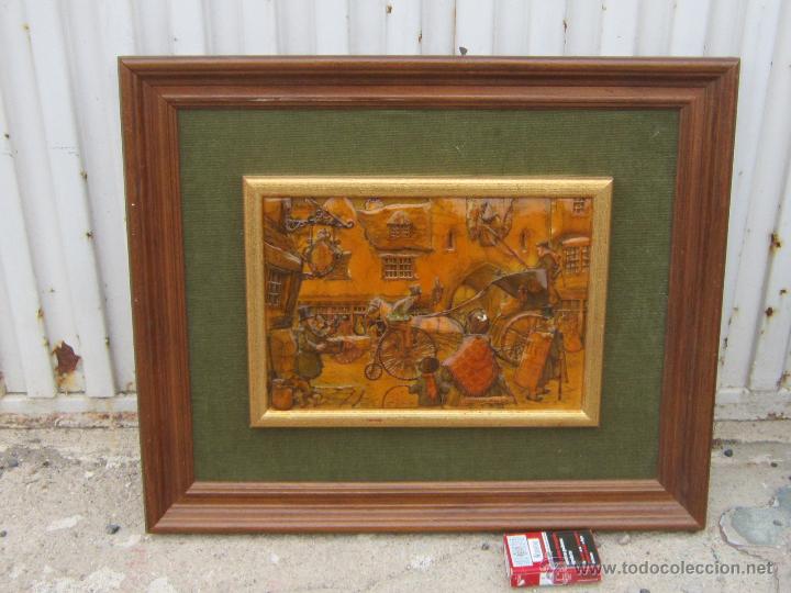 Otros objetos de arte: RELIEVE EN CARTON-RESINA - Foto 1