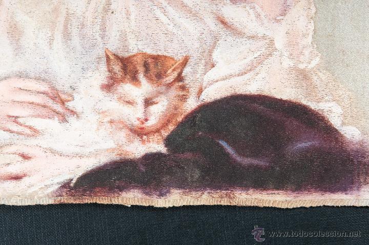 Otros objetos de arte: DIBUJO DE MUJER SOBRE SEDA - Foto 3