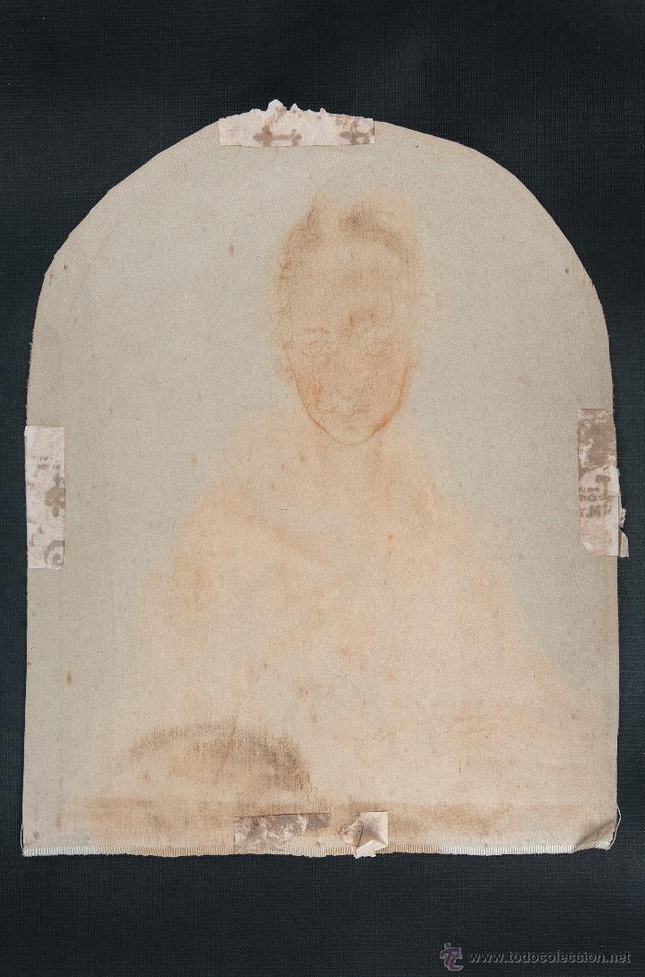 Otros objetos de arte: DIBUJO DE MUJER SOBRE SEDA - Foto 4