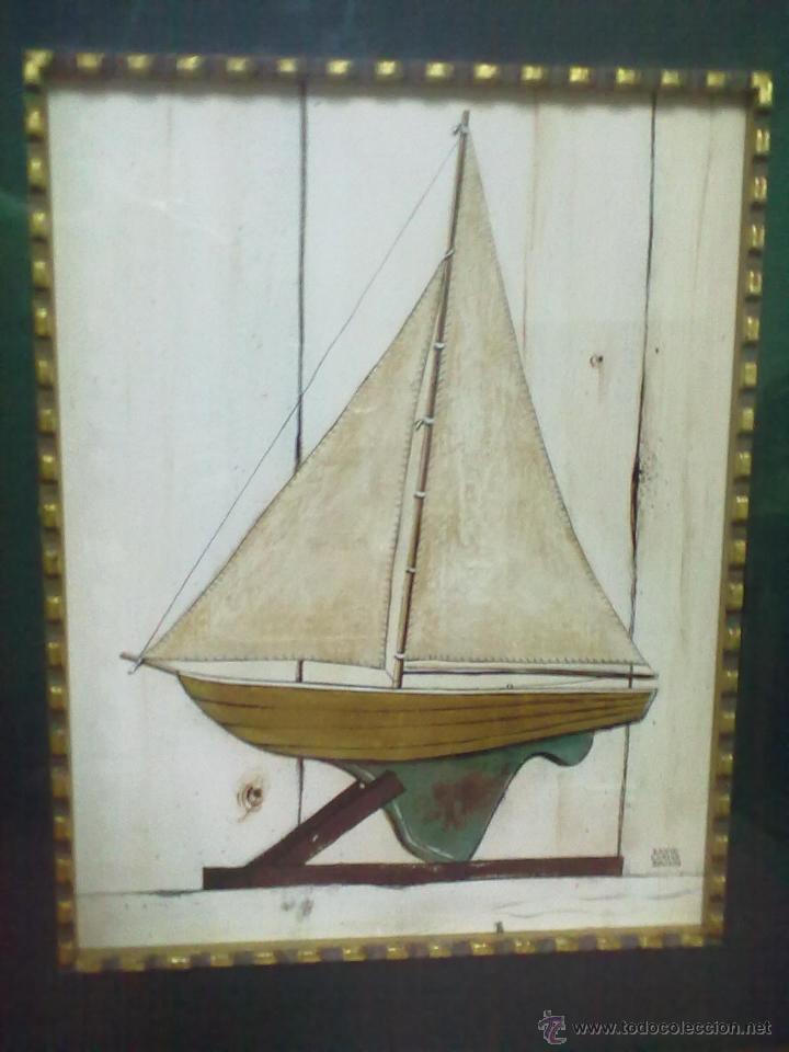 Otros objetos de arte: DAVID CARTER BROWN DOS BARCOS VELEROS - Foto 3