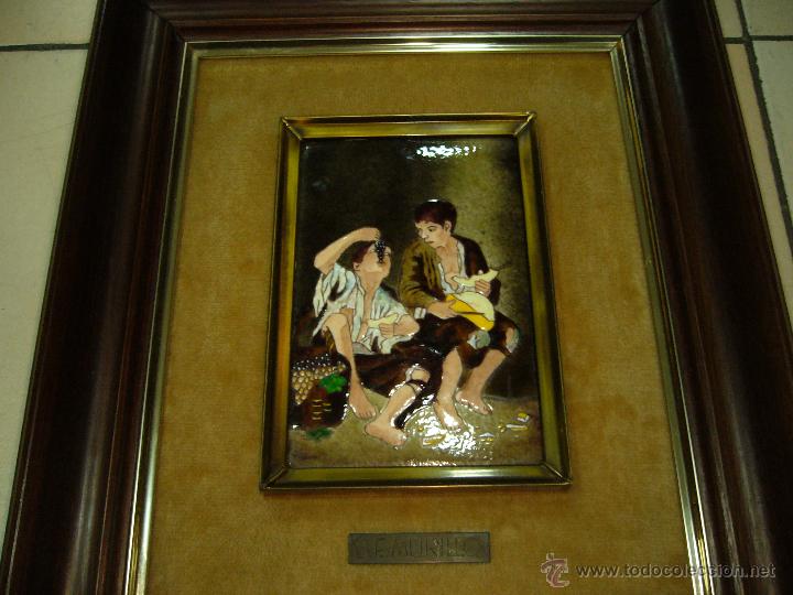 Otros objetos de arte: Porcelana Decorado Con Pintura B.E Murillo - Foto 1