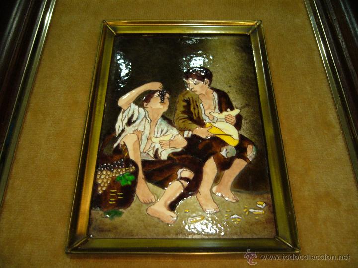 Otros objetos de arte: Porcelana Decorado Con Pintura B.E Murillo - Foto 3