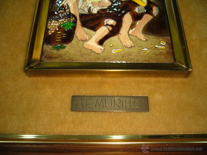Otros objetos de arte: Porcelana Decorado Con Pintura B.E Murillo - Foto 5