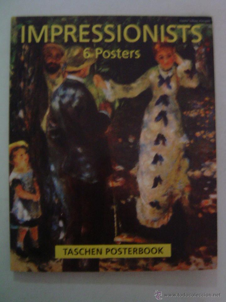 Otros objetos de arte: IMPRESSIONISTS- 6 L&Aacute;MINAS-POSTER- TASCHEN POSTERBOOK. - Foto 1