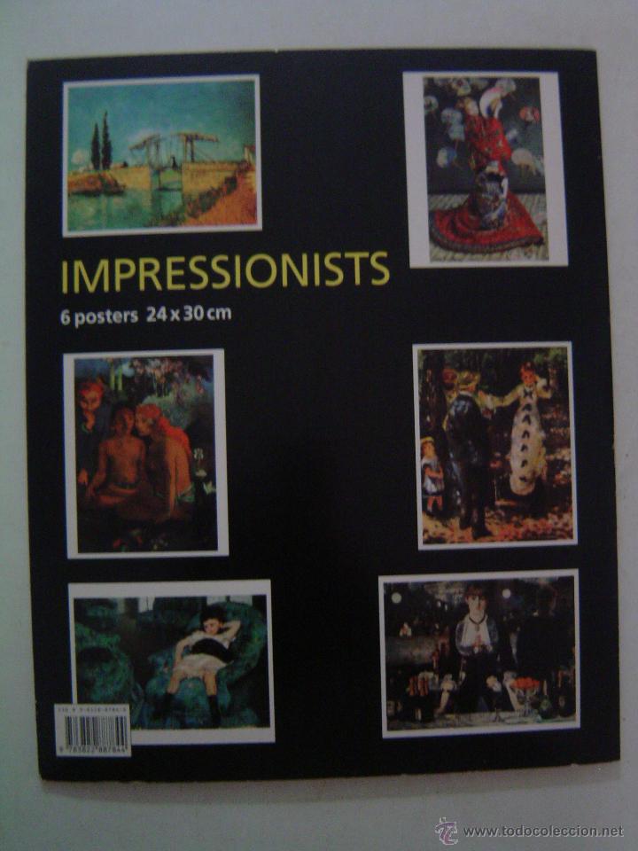 Otros objetos de arte: IMPRESSIONISTS- 6 L&Aacute;MINAS-POSTER- TASCHEN POSTERBOOK. - Foto 3