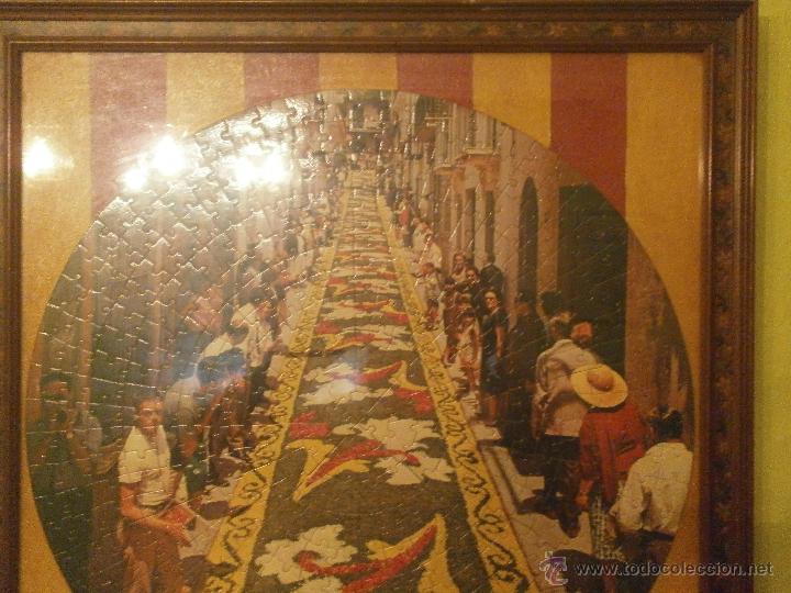 Otros objetos de arte: CUADRO PUZZLE  ALFOMFRAS DE FLORES - Foto 3