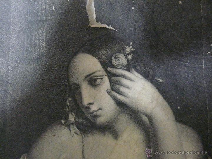 Otros objetos de arte: FOTOGRAF&Iacute;A DE MUJER POSANDO SIGLO XIX - AAA 086 - Foto 3