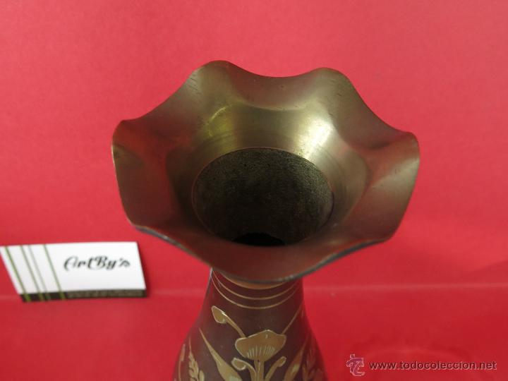 Otros objetos de arte: Vasija de bronce trabajada a mano. - Foto 5