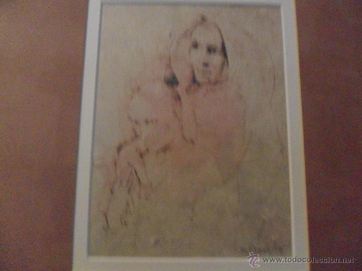 Otros objetos de arte: CUADRO MARIETA QUESADA DIBUJO SOBRE PAPEL - Foto 3