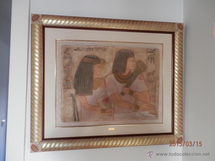 Otros objetos de arte: ESCULTURA ESMARCADA TEMA EGIPTO - Foto 1