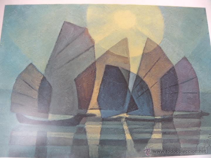 Otros objetos de arte: CUADRO CON L&Aacute;MINA DE BARCOS - Foto 5