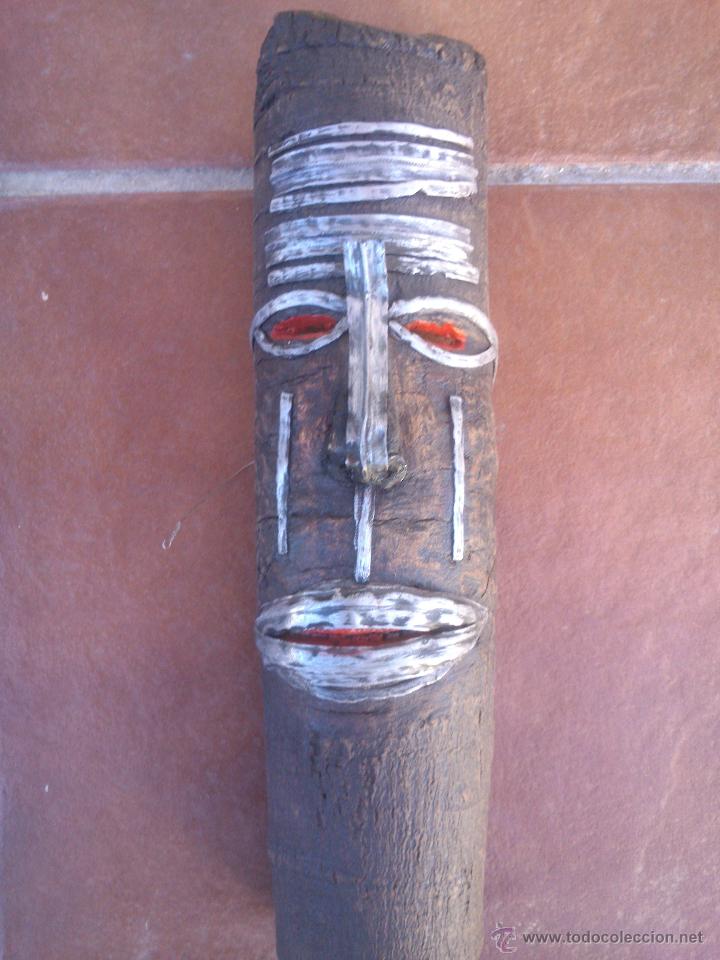 Otros objetos de arte: ORIGINAL MASCARA MADERA NATURAL - Foto 1
