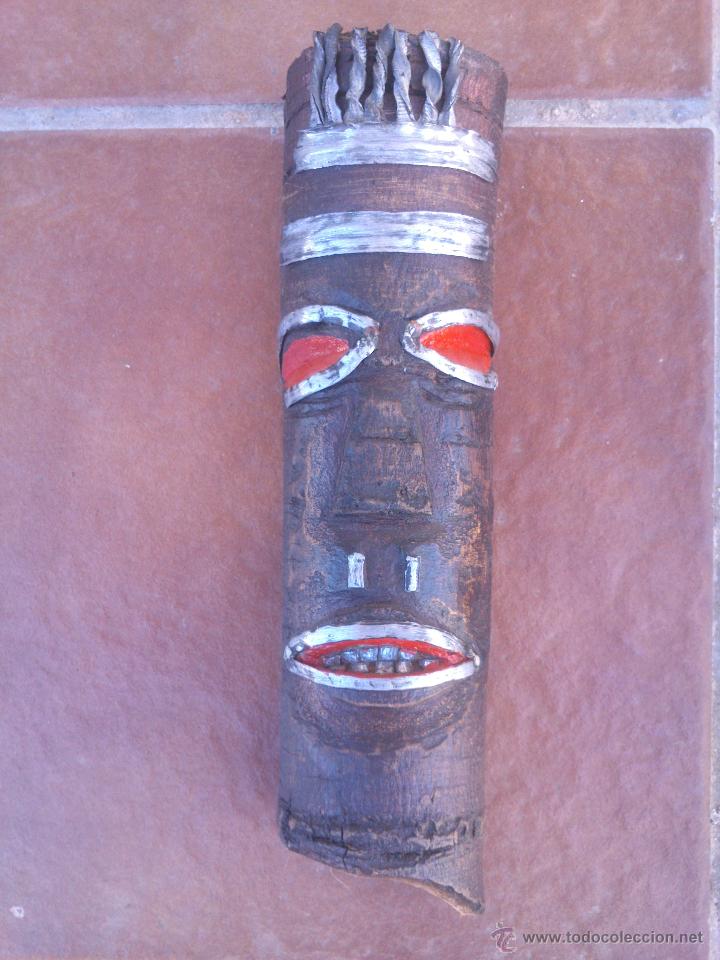 Otros objetos de arte: ORIGINAL MASCARA MADERA NATURAL - Foto 1