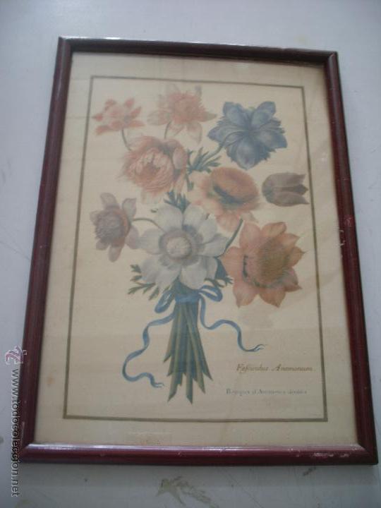 Otros objetos de arte: CUADRO ANTIGUO MOTIVO FLORAL - Foto 2