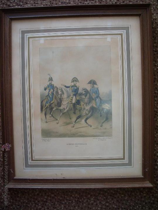 Otros objetos de arte: GARDE IMPERIALE 1809  LAMINA ENMARCADA - Foto 1