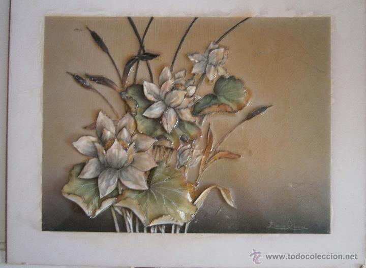Otros objetos de arte: L&Aacute;MINA  EN RELIEVE DE ELENA OLIVERAS - Foto 1