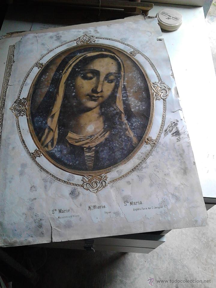Otros objetos de arte: LAMINA VIRGEN - Foto 1